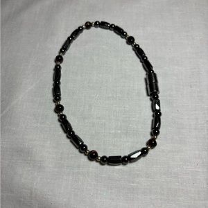Magnetic Hematite and Tigers Eye choker